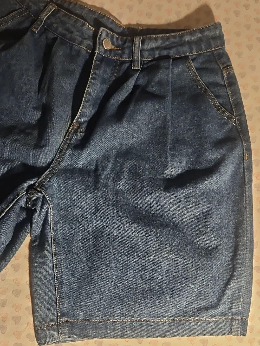 Men's Classic Blue Denim Jean Shorts